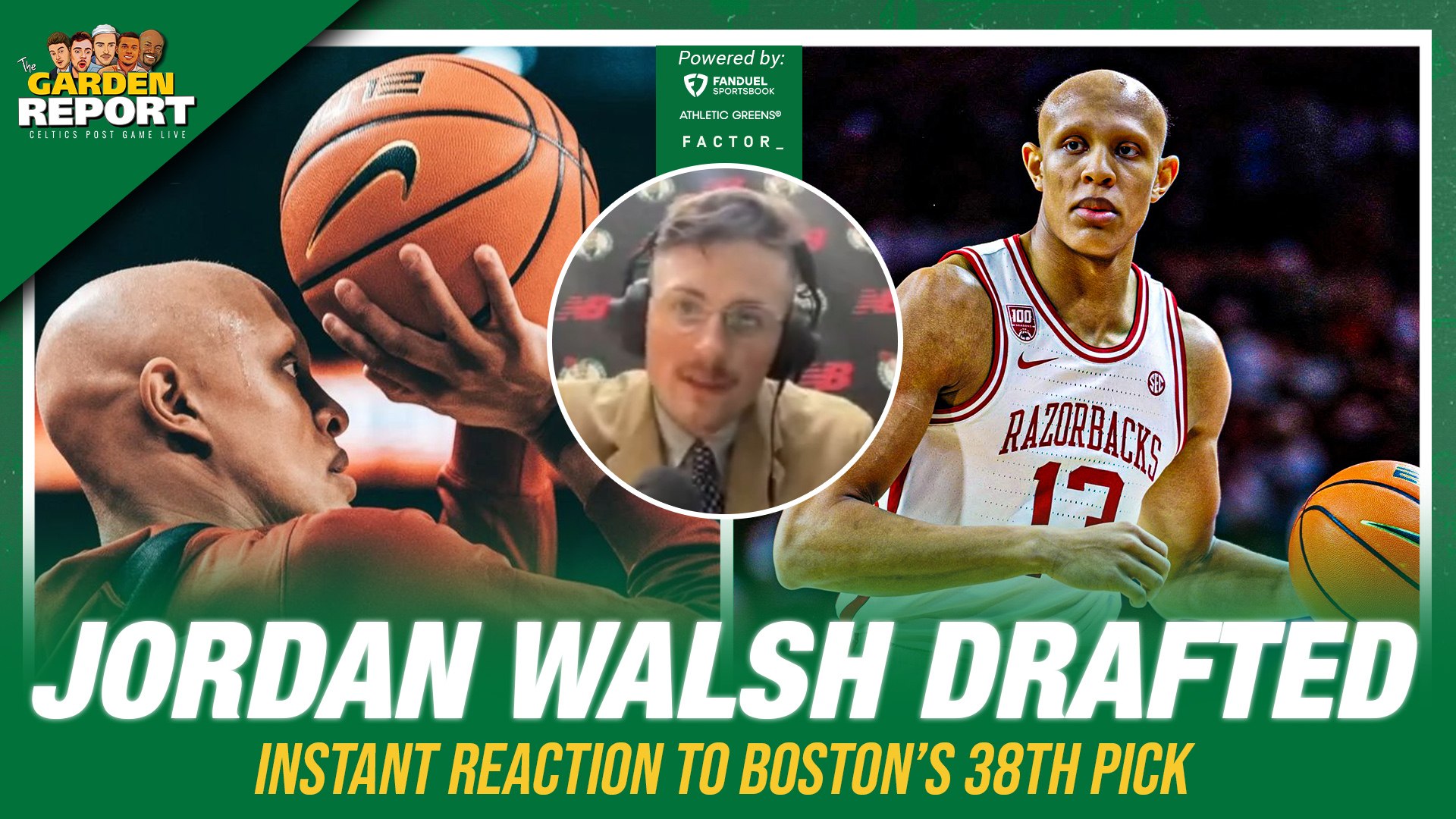 Celtics DRAFT Jordan Walsh w/ 38th Pick INSTANT DRAFT REACTION + ANALYSIS 