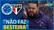 Cruzeiro x SP: Hugão pede 'paciência' de torcedores