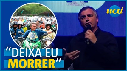 'Deixa eu morrer', diz Bolsonaro sobre motociatas e vacina