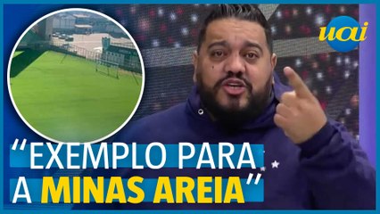 Hugão elogia gramado do Indepa e alfineta Mineirão