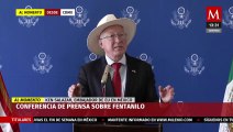Ken Salazar da conferencia sobre decomiso de fentanilo
