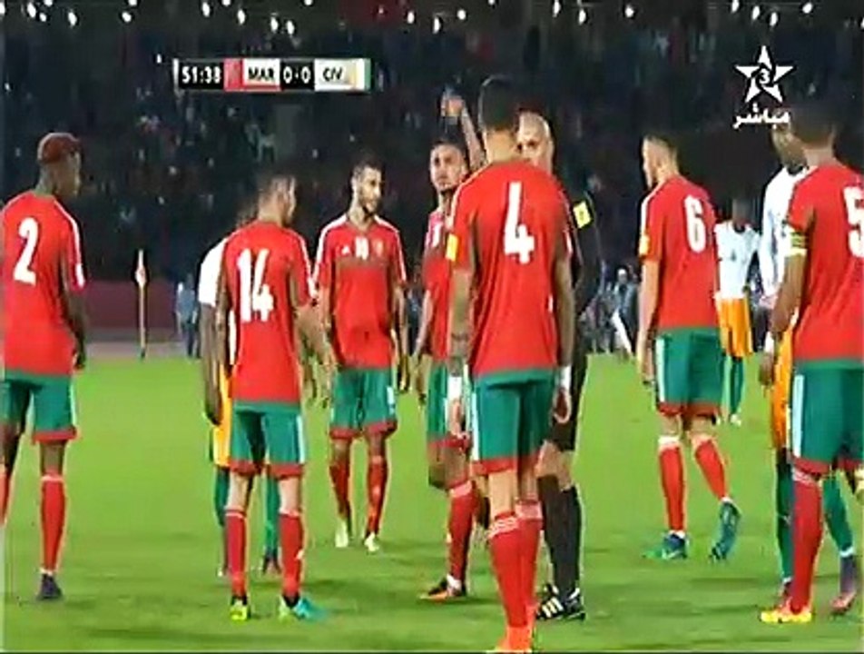 تسجيل الشوط االثاني ll المغرب 0-0 ساحل العاج ll...