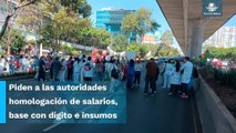 ¡Caos en la CDMX! Trabajadores de la salud exigen mejoras laborales en distintos puntos de la capit