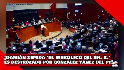 ¡VEAN! ¡Damián Zepeda ‘El merolico del Sr. X.’ Es destrozado por González Yáñez del PT!