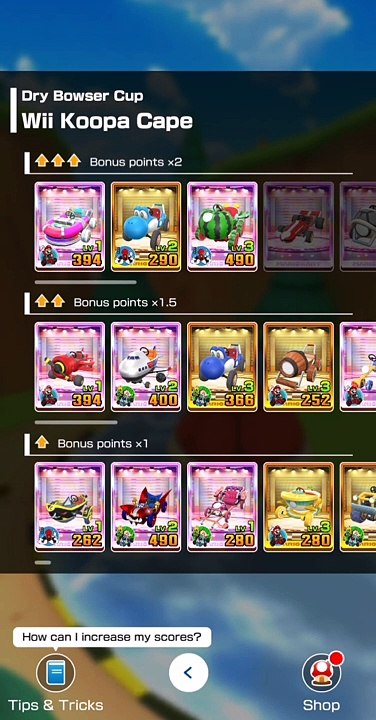 Mario Kart Tour: Mii Tour: Dry Bowser Cup  for  Tokens