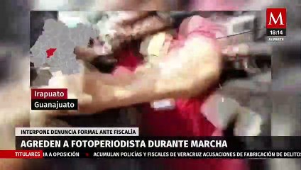 Policías municipales agreden a fotoperiodista en Irapuato, Guanajuato