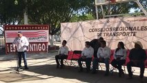 Inauguración Expo Transporte 2023 en la unidad deportiva de Izúcar de Matamoros