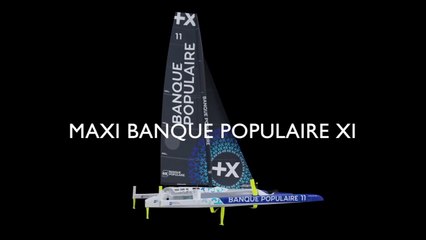 MAXI BANQUE POPULAIRE XI _ NOUVELLE CASQUETTE 3D _ VOILE BANQUE POPULAIRE