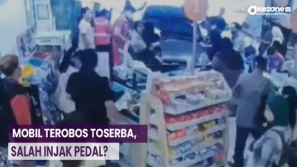 OKEFLASH: Mobil Seruduk Toserba di Jaktim: Tabrak-Terobos Toko