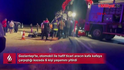 Gece yarısı katliam gibi kaza! 6 kişi hayatını kaybetti