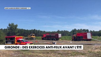 Gironde : des exercices anti-feux avant l'été