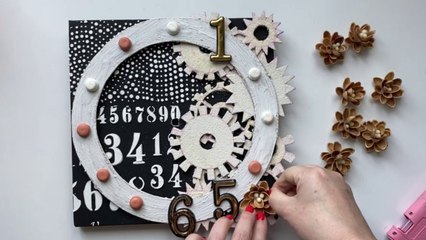 DIY Simple idea of wall decor | Сardboard idea | Wall clock