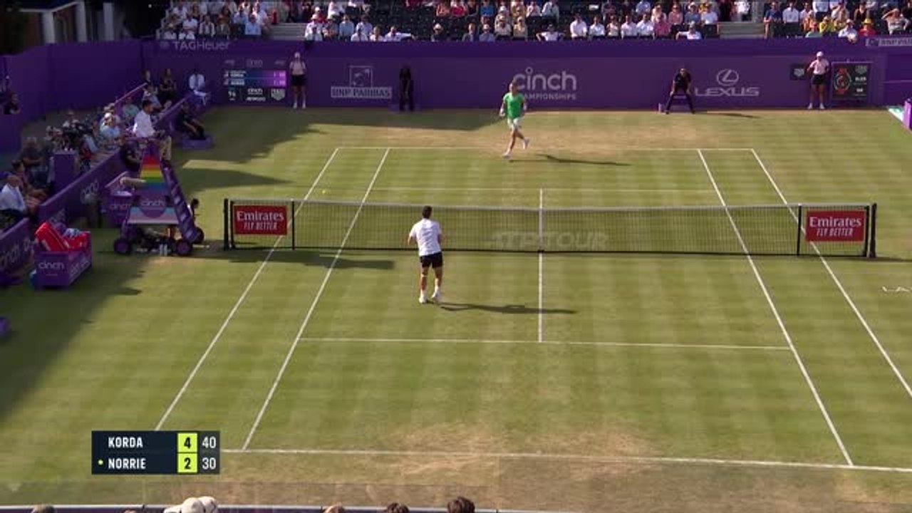 Highlights: Norrie patzt gegen Korda
