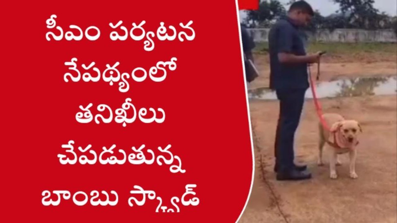 సీఎం పర్యటనకు... ముమ్మరంగా తనిఖీలు