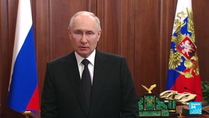 REPLAY - Vladimir Poutine accuse Prigojine de "trahison" et dénonce un "coup de poignard dans le dos"