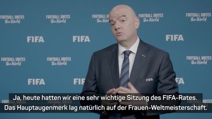 Infantino wirbt für "größte Frauen-WM aller Zeiten"
