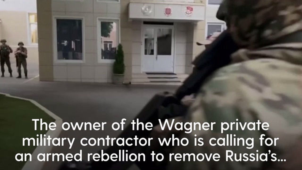Russian mercenary chief calling for rebellion reaches city of Rostov-on-Don