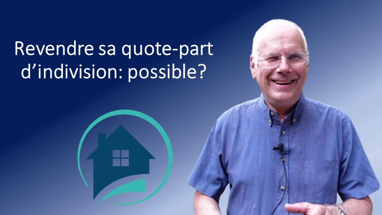 Vendre sa quote-part d'indivision: possible?