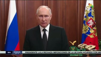 Pdte. Putin: "Se tomarán medidas decisivas para estabilizar la situación en Rostov"