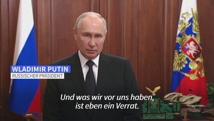 Putin: "Verräter" der aufständischen Wagner-Truppen werden bestraft