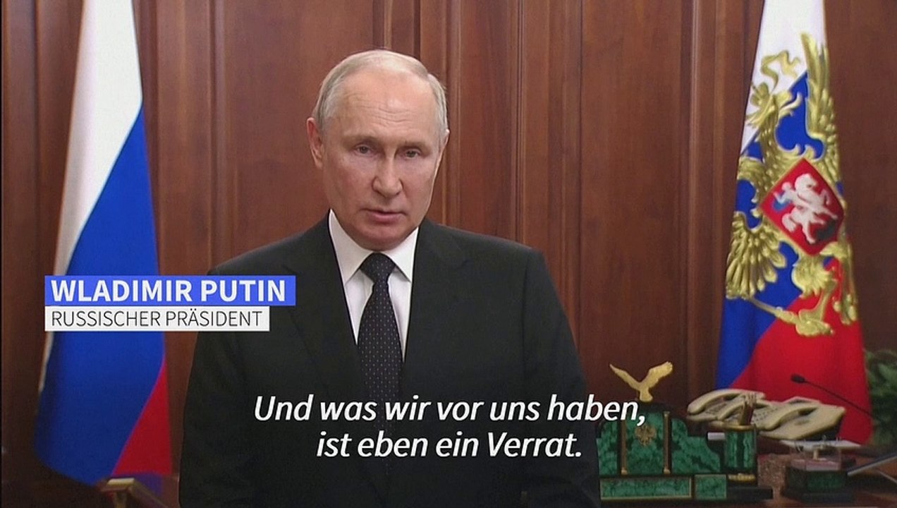 Putin: "verräter" der aufständischen wagner-truppen werden bestraft