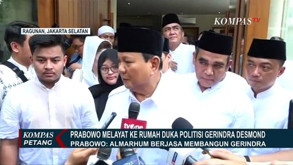 Ganjar dan Prabowo Terlihat Melayat ke Rumah Duka Almarhum Desmond Mahesa