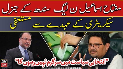 Miftah Ismail resigned as General Secretary of PML-N Sindh