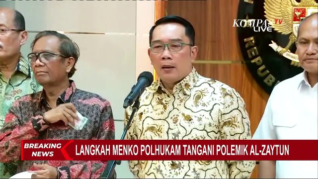 Ridwan Kamil Serahkan Tindak Lanjut Polemik Ponpes Al-Zaytun ke Mahfud MD