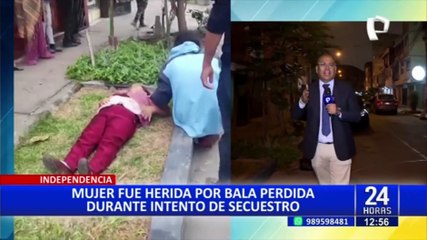 Mujer herida por bala durante enfrentamiento entre secuestradores y policías