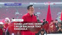 Suara Lantang Denny Cagur Bacakan Teks Pancasila di Puncak Bulan Bung Karno