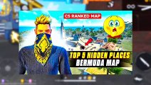 Hidden Places In Free Fire Cs Ranked Bermuda|Best Hidden Places In Cs Ranked|Bot Sanju