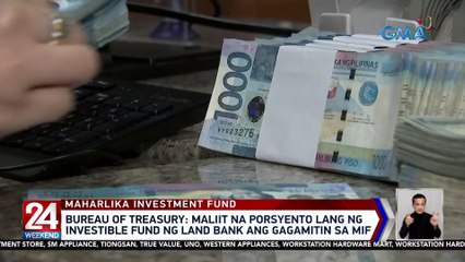 Maliit na porsyento lang ng investible fund ng Land Bank ang gagamitin sa MIF — Bureau of Treasury | 24 Oras Weekend