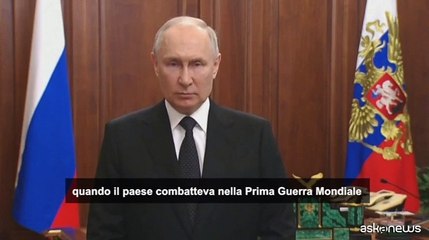 Putin rievoca il 1917: "Non permetteremo un'altra guerra civile"