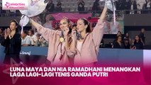 Luna Maya dan Nia Ramadhani Menangkan Laga Lagi-Lagi Tenis Ganda Putri