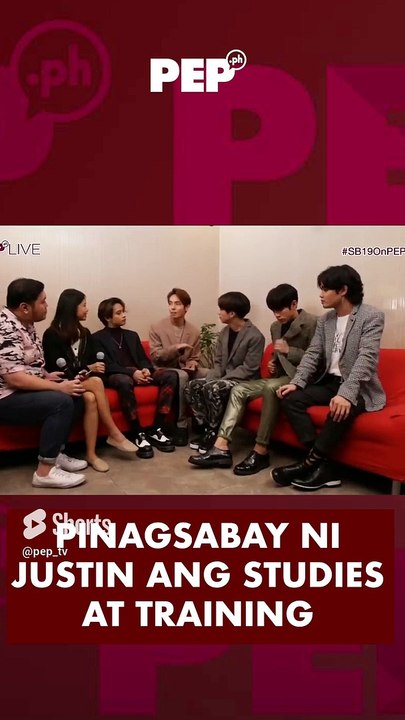 SB19 Justin, kinayang pagsabayin ang studies at training | PEP Live # ...
