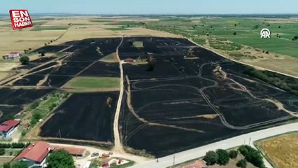 Kırklareli'nde buğday tarlasında çıkan yangın söndürüldü