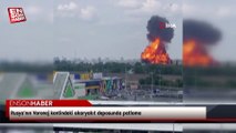 Rusya’nın Voronej kentindeki akaryakıt deposunda patlama