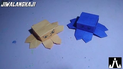 Cara membuat gurita dari kertas || origami.