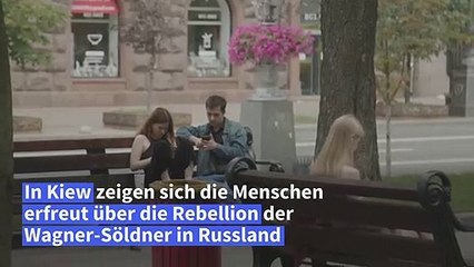 "Ich hoffe, das ist das Ende des Krieges": Ukrainer reagieren auf Wagner-Rebellion