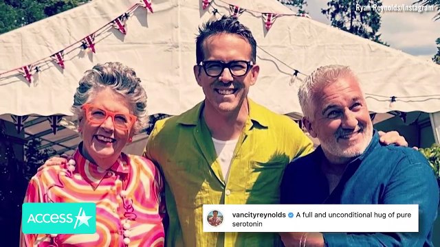 Blake Lively & Ryan Reynolds Visit ‘Great British Baking Show’ Set