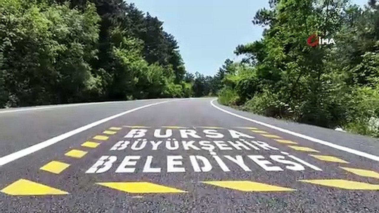 Uludağ Yolu'nda asfaltlama çalışması tamamlandı