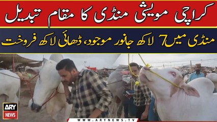 Karachi maweshi mandi mein 7 lakh janwar moujood