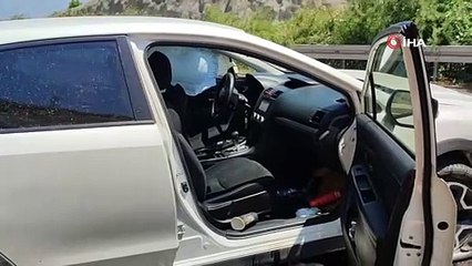 Bursa'da otobanda feci kaza! Saniye saniye kamerada