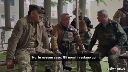 Il video dell'incontro di Prigozhin con i generali russi a Rostov