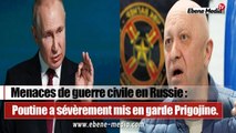 Les jeux sont terminés : Poutine a donné un avertissement à Prigojine.