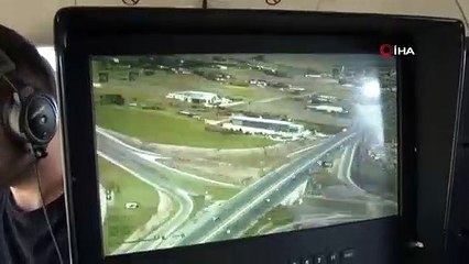 Bayram tedbirleri çerçevesinde karayolları havadan denetleniyor