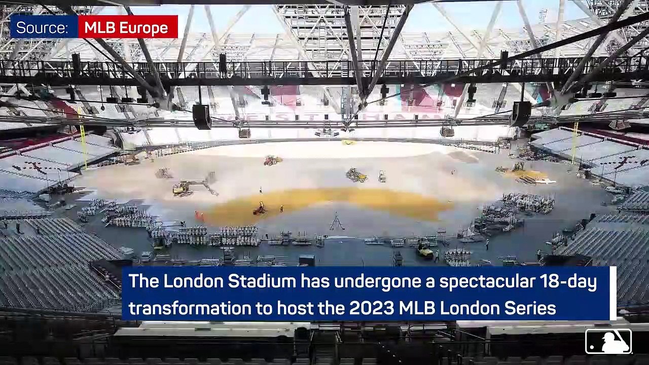 London Stadium undergoes epic transformation to host 2023 MLB London Series