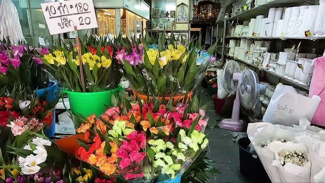 Thaïlande : Bangkok (marché aux fleurs)