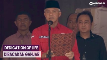 Bak Proklamator, Ganjar Bacakan Dedication of Life Bung Karno