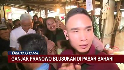 Bacapres Ganjar Blusukan ke Pasar Bahari, Naik Getek yang Pernah Dinaiki Jokowi